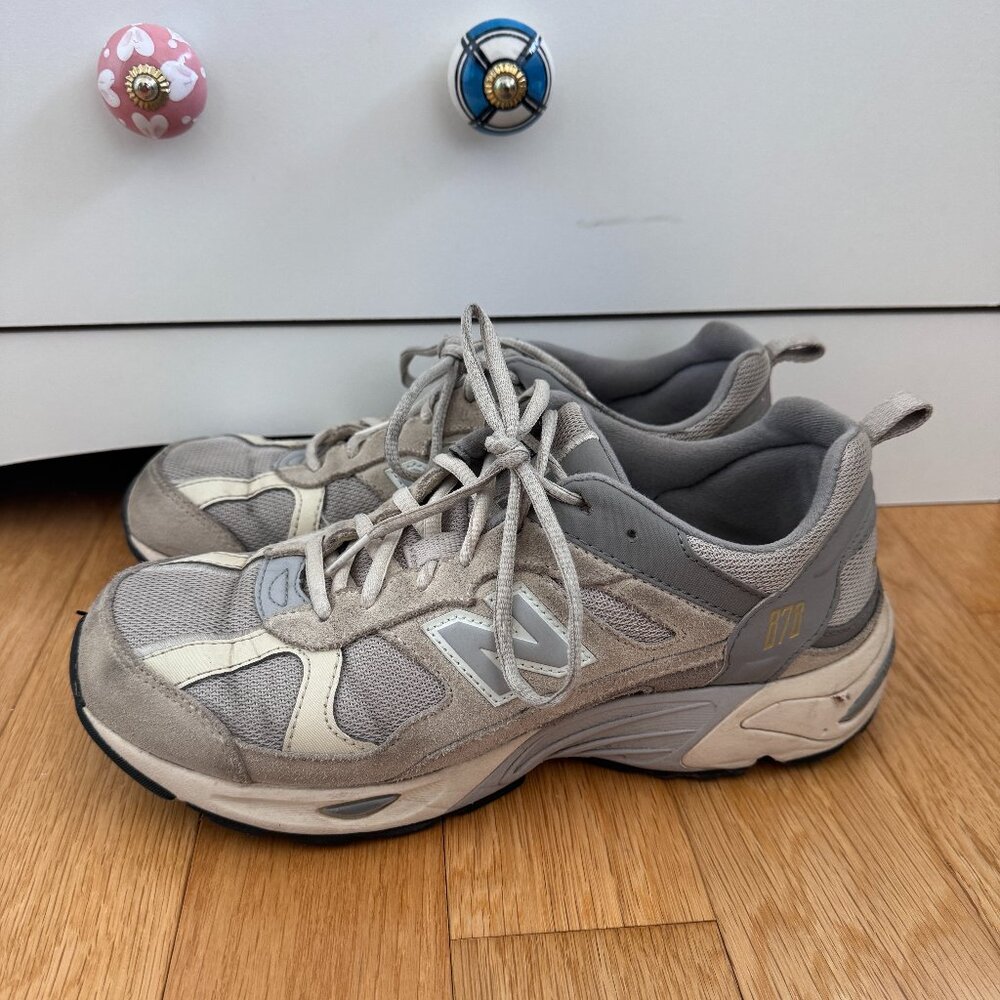 New Balance 878 Grey Cream Dark Taupe US Size 9 Sneakers Trainers Athletic Shoes